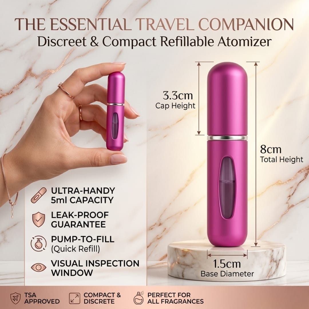 Portable Mini Perfume Atomizer Set (Pack of 4) - Image 2
