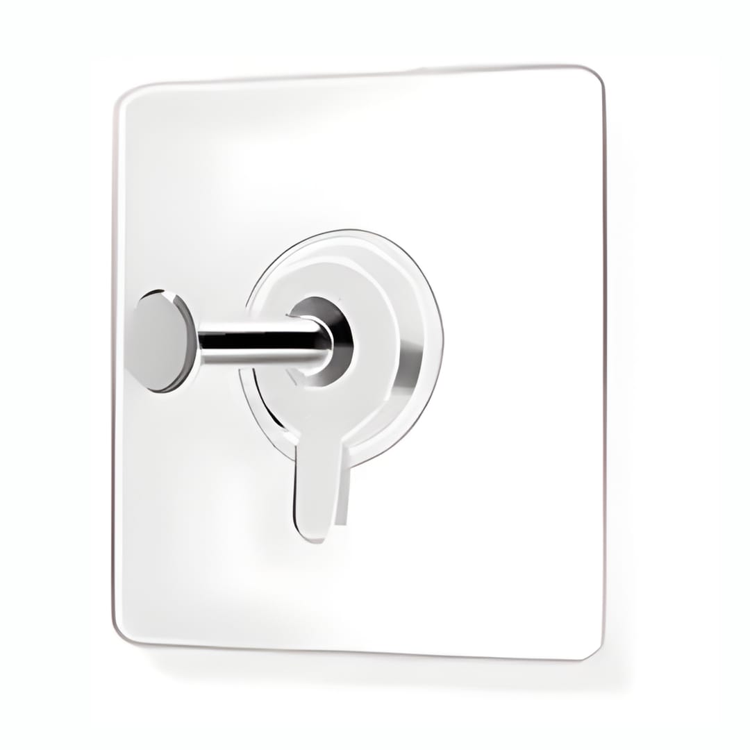 Heavy Duty Transparent Self Adhesive Screw Hooks for Nail Free Poster Hanging (Pack of 20)